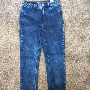 Acid washed jean AE
